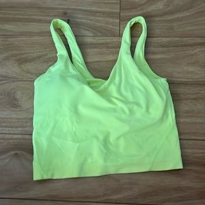 Highlighter yellow lululemon align tank size two